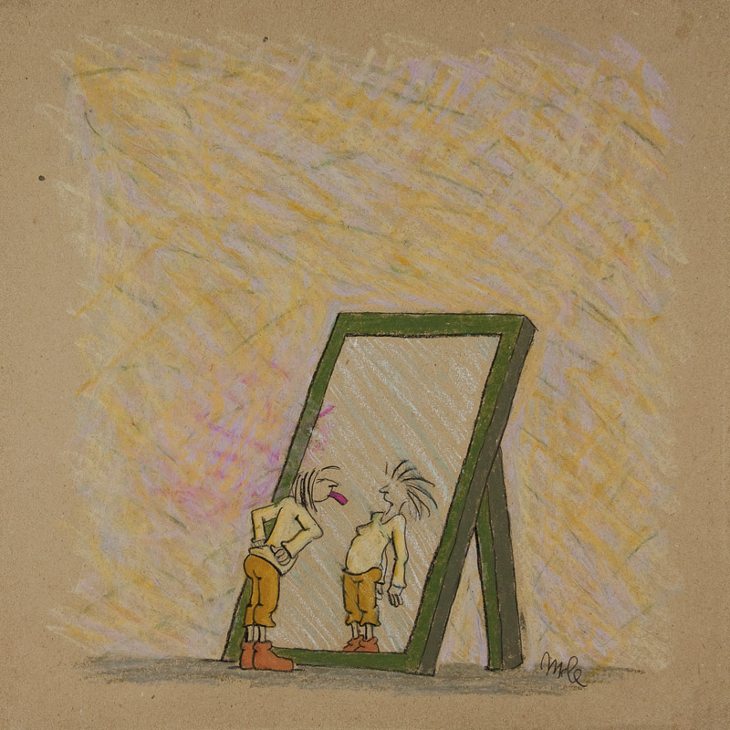 Brink, Mele: Ich & Ich -Selbstbeschau auf Packpapier 